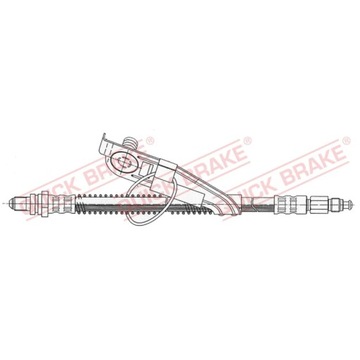 ПАТРУБОК ТОРМОЗНОЙ ГИБКИЙ QUICK BRAKE 42.916