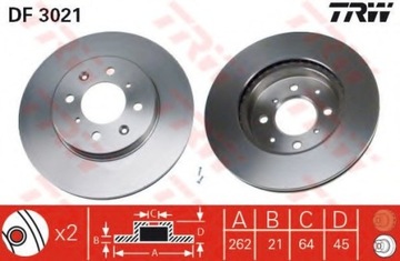 ДИСК ТОРМОЗНОЙ ПЕРЕД HONDA CIVIC 89-05