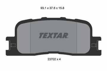 HAM.KLOCKI /T/ CAMRY 02- TEXTAR 2370201 КОМПЛЕКТ КОЛОДОК ТОРМОЗНЫХ,