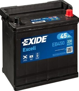 АККУМУЛЯТОР EXIDE EXCELL 12V 45AH 330A EB450