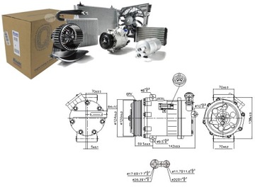 КОМПРЕССОР КОНДИЦИОНЕРА SAAB 9-3 9-3X 1.9D 12.07-02.15 NISSENS