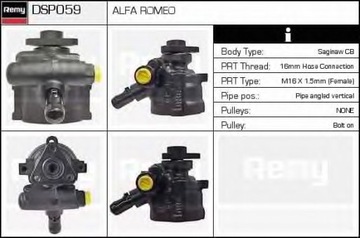 НАСОС ГИДРОУСИЛИТЕЛЯ ALFA ROMEO 145 146 GTV 1.4 1.6 1.7 1.8 2.0 БЕНЗИН НОВЫЙ