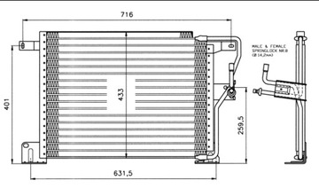 NRF 35221-NRF РАДИАТОР КОНДИЦИОНЕРА