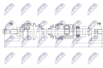 ПОЛУОСЬ ПРИВОДНАЯ DACIA DUSTER 1.5DCI 10- /ПРАВОЕ/