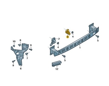 НОВЫЕ ОРИГИНАЛЬНЫЕ AUDI OE ДЕРЖАТЕЛЬ 8V5807330A