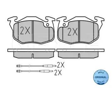 КОЛОДКИ ТОРМОЗНЫЕ PEUGEOT CITROËN MEYLE