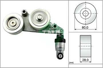 INA НАТЯЖИТЕЛЬ РЕМНЯ ПОЛИКЛИНОВОГО HONDA CROSSTOUR I ODYSSEY ПУЛЬТ 3.5