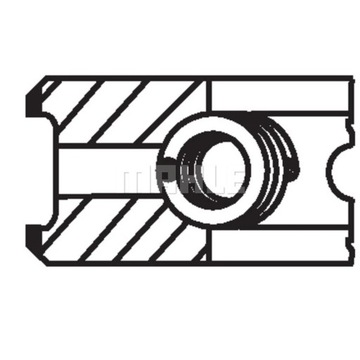 КОМПЛЕКТ КОЛЬЦА TŁOKOWYCH MAHLE 001 RS 00111 0N0