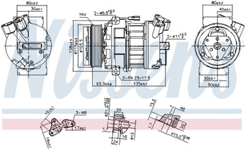 NISSENS 890656 КОМПРЕССОР, КОНДИЦИОНЕР