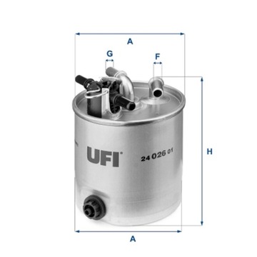 ФИЛЬТР ТОПЛИВА UFI 24.026.01