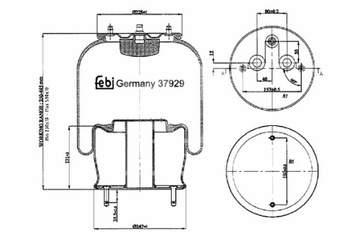 FEBI BILSTEIN ПЫЛЬНИК ПОДВЕСКИ ПНЕВМАТИЧЕСКОЙ ЗАД P SCANIA 4 P G R T