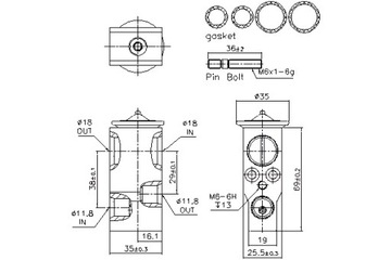 NISSENS КЛАПАН РАСШИРИТЕЛЬНЫЙ КОНДИЦИОНЕРА AUDI A4 ALLROAD B9 A4 B9 A5 A6