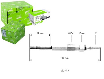 VALEO СВЕЧА НАКАЛА 10591602