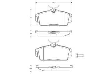 STARLINE КОЛОДКИ ТОРМОЗНЫЕ NISSAN ALMERA PRIMERA * КОМПЛЕКТ