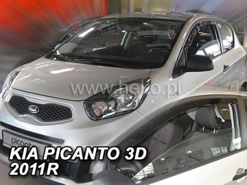 ОБТЕКАТЕЛИ HEKO KIA PICANTO II 3D 2011-2017 2 ШТУКИ