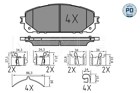 КОЛОДКИ HAM. JEEP P. CHEROKEE 2,0-2,2 CRD/2,4 13-