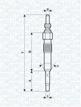 СВЕЧА НАКАЛА MAGNETI MARELLI 062900028304