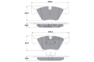 TOMEX BRAKES КОЛОДКИ ГАЛЬМІВНІ BMW 5 E34 88-97