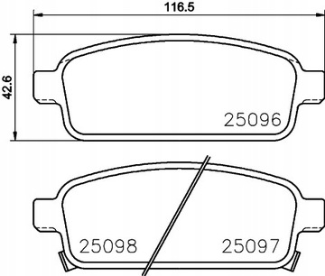 КОЛОДКИ HAM MINTEX MDB3182 OPEL ASTRA J 1.3CDTI, 1.