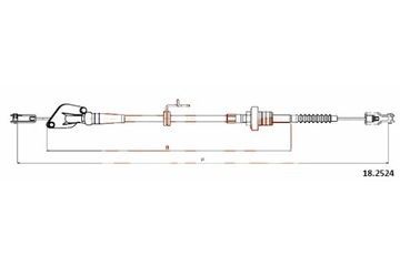 COFLE ТРОС SPRZ COFLE 18.2524 HYUNDAI I10 1.0-1.2 07- 840 671