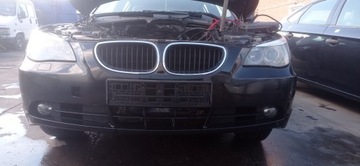 BMW E60 E61 БАМПЕР ПЕРЕД ПЕРЕДНИЙ 668 SCHWARZ 2 ОМЫВАТЕЛИ