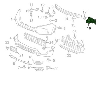 КРЕПЛЕНИЕ БАЛКИ HONDA CR-V 17- 71150TLAA00 ПРАВАЯ