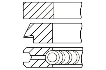 GOETZE 82 STD 2-2-2 КОМПЛЕКТ КОЛЬЦА ПОРШНЯ ALFA ROMEO 147 156 159