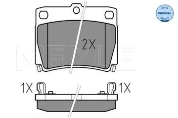 MEYLE КОЛОДКИ HAM. MITSUBISHI T. PAJERO SPORT 4WD 98- Z ДАТЧИКОМ