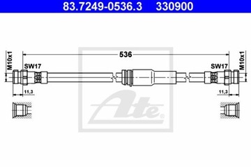 ПАТРУБОК HAM. ELAST. VW PASSTA 05- ПЕРЕД