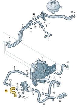 НОВЫЕ ОРИГИНАЛЬНЫЕ AUDI OE ПАТРУБОК ЖИДКОСТИ CHŁODZĄCEJ 4K0265357B