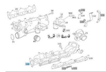 КОЛЛЕКТОР ВПУСКНОЙ ВПУСКНОЙ V6 OM642 MERCEDES ЛЕВЫЙ