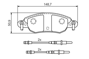 BOSCH 0 986 424 598 КОЛОДКИ ТОРМОЗНЫЕ