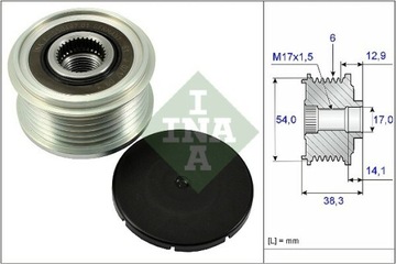 СЦЕПЛЕНИЕ ГЕНЕРАТОРА INA 535 0264 10