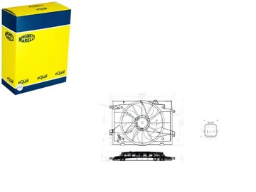 ELEKTROWENTYLATOR РАДИАТОРА HYUNDAI TUCSON JM 2.0 MAGNETI MARELLI