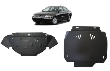 КОМПЛЕКТ СТАЛЬНЫХ ЗАЩИТ ДНИЩА VW PASSAT B5 (1997-2004) 2.5 TDI V6