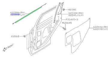 НАКЛАДКА DRZW PODSZYBOWA SUBARU FORESTER V 2019-