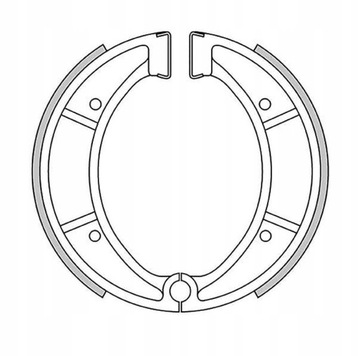 КОЛОДКИ ТОРМОЗНЫЕ PRZÓD/TYŁ HUSQVARNA CR 125 '83-'90, CR 240 '81-'87, CR 25