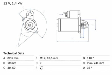 BOSCH СТАРТЕР SAAB 900 I 900 II 9000 9-3 9-5 2.0 2.3 11.86-12.09