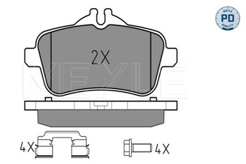 КОЛОДКИ HAM. DB T. W166/X166 GL/ML 11- 0252521518/PD MEYLE