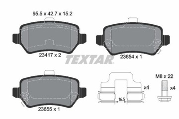 TEXTAR 2341703 КОЛОДКИ ТОРМОЗНЫЕ