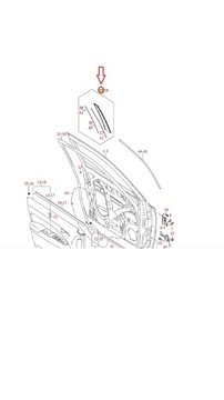 НАКЛАДКА ЗАДНЯЯ ДВЕРЬ ПЕРЕДНИХ ПРАВЫХ SUZUKI VITARA 77420-54P01-000