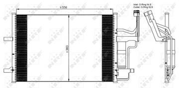 NRF 35508 КОНДЕНСАТОР, КОНДИЦИОНЕР