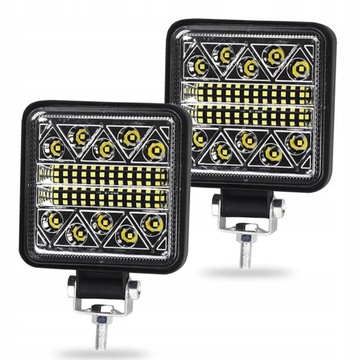 2X ФАРА РАБОЧАЯ LED (СВЕТОДИОД ) 126W ПРОТИВОТУМАНКА ПРОЖЕКТОР 12V 24V