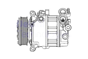 DELPHI КОМПРЕСОР КОНДИЦІОНЕРА VOLVO S60 II V40 V60 I FORD C-MAX II