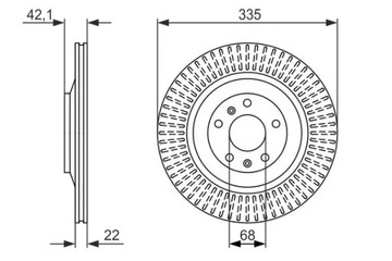 BOSCH 0 986 479 591 ДИСК ТОРМОЗНОЙ