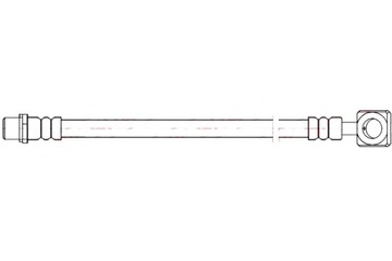 QUICK BRAKE ПАТРУБОК ТОРМОЗНОЙ ГИБКИЙ ЗАД L SAAB 9-3 9-3X 1.8-2.8