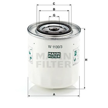 ФИЛЬТР МАСЛА MANN-FILTER W 1130/3