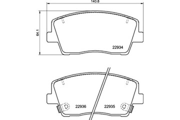 BREMBO КОЛОДКИ ТОРМОЗНЫЕ KIA STINGER CK 06 17- KIA STINGER HATCHBACK