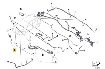 BMW F30 F31 ПРОВОДКА ПАРКТРОНИК ПЕРЕД 9313607 OE