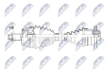 ПОЛУОСЬ ПРИВОДНАЯ VW/SKODA/SEAT 1.4I 16V POLO 01-08,